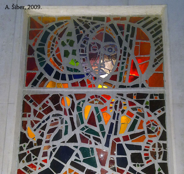 stained glass, window, Mary, church