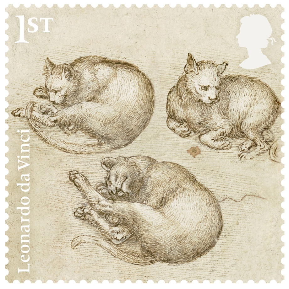 Marka, Royal Mail, Leonardo da Vinci, mačke