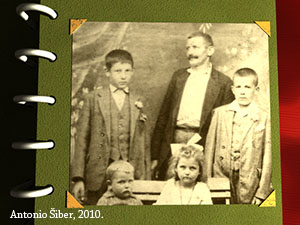 family, old photograph