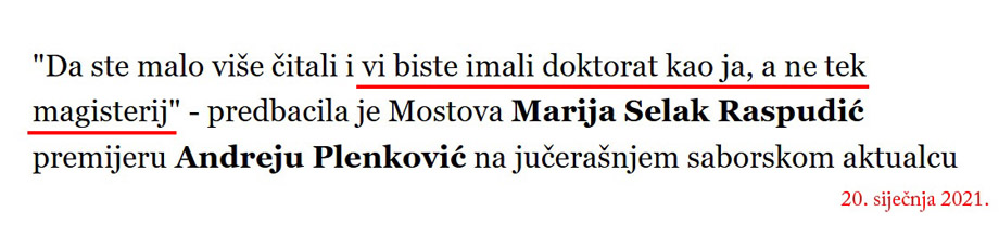 Marija Selak Raspudić Andreju Plenkoviću