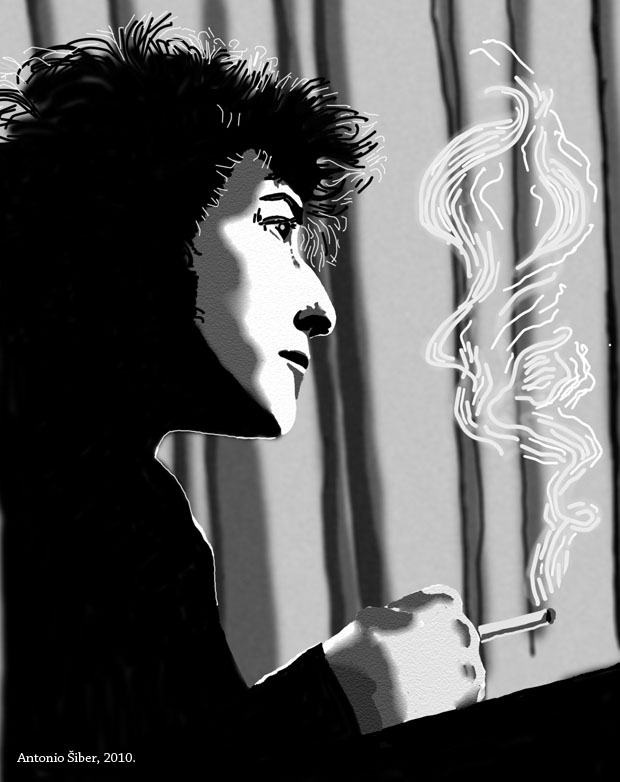 Mladi Bob Dylan - crtež
