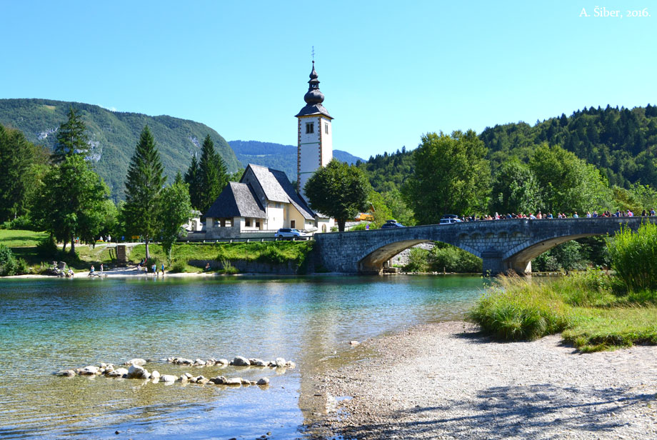 Ribčev Laz, crkva, Bohinjsko jezero