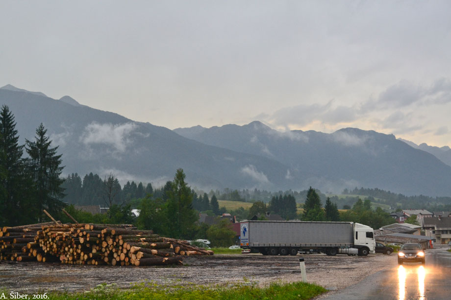 Bohinjska Bistrica, kiša
