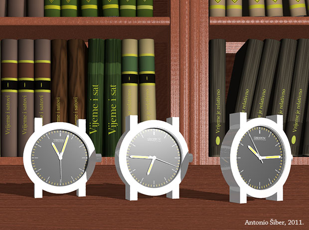 ručni satovi, knjige, stol, knjižnica