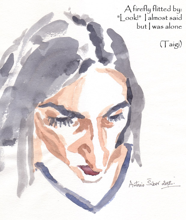 portrait of a woman looking down