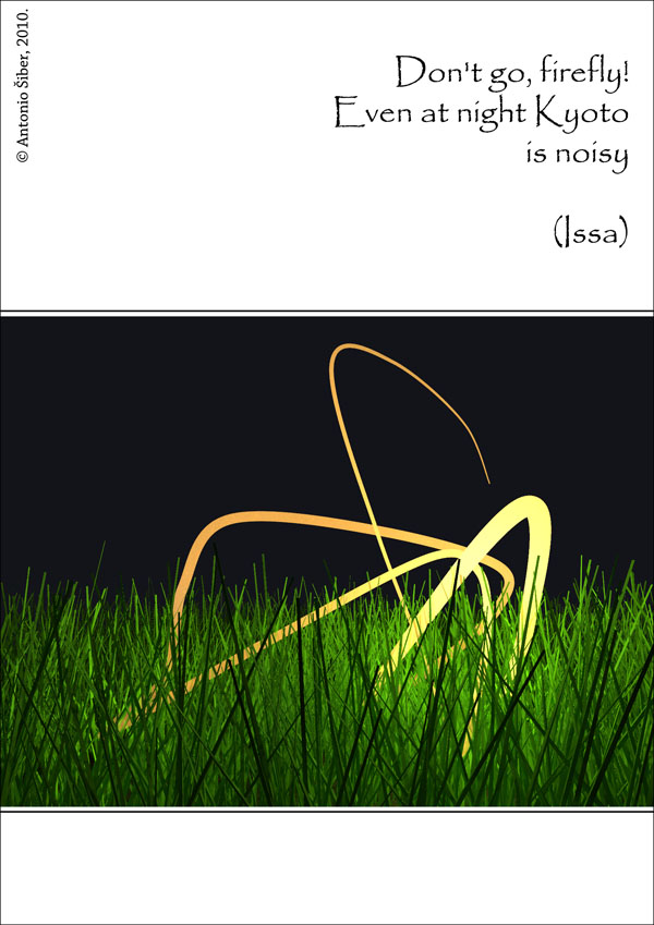 firefly, grass, night
