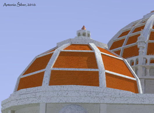 leonardov hram, krov