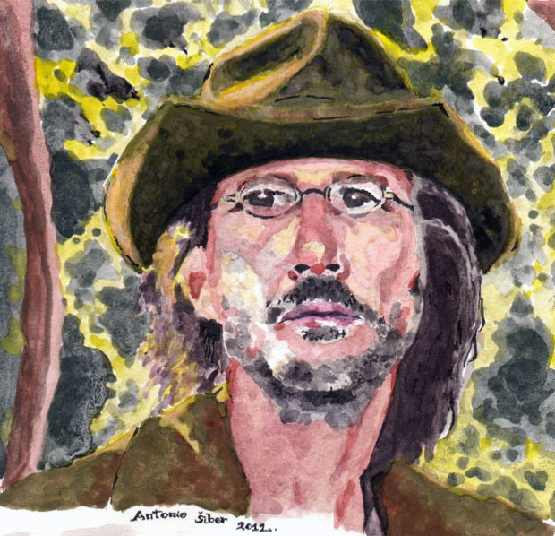 Bob Dylan - akvarel, Richard Gere