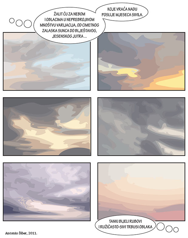 strip, comic, oblaci, svjetlost